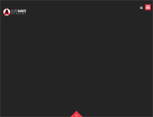 Tablet Screenshot of elitekarateacademy.com
